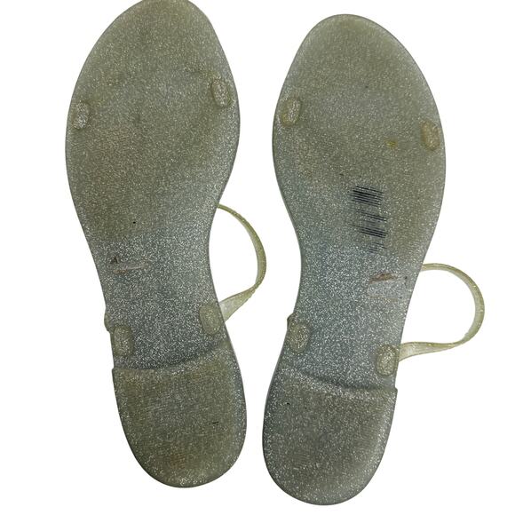 Stuart Weitzman Sawyer Glitter Jelly Sandals Size 9‎ - Picture 9 of 10